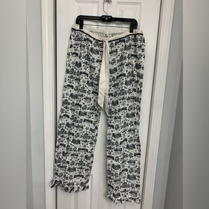 PINK Pj pants size medium woodsy print